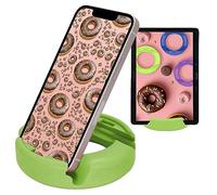 GoDonut - Soporte para teléfono para Escritorio - Soporte para teléfono móvil Compatible con teléfonos móviles, tabletas, Dispositivos electrónicos de Lectura - Multiángulo - Verde Lima Original