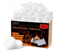 Godora Tabletas de combustible sólido, potente combustible sólido (1300 grados), tabletas de combustible sólido que se encienden fácilmente, tabletas de combustible sólido impermeables para