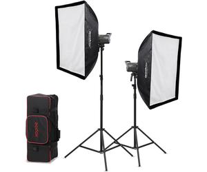 Godox 2-Light Kit Litemons LA200D Daylight LED K2 with accessories