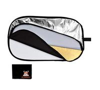 Godox 5 en 1 Plegable Ovalada Reflector Difusor de Flash de Estudio de Discos para Varias Fotos RFT05-100 * 150cm (RFT05-100x150)