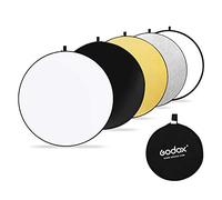 Godox 5 en 1 Plegable Ronda Reflector Difusor de Flash de Estudio de Discos para Varias Fotos RFT05-110cm (RFT05-110cm)
