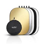 Godox 90 x 120 cm, reflector de luz plegable para fotografía, difusor de múltiples discos ovalados 5 en 1 con bolsa de transporte, dorado, plateado, negro, blanco, translúcido para iluminación exterior de estudio de video