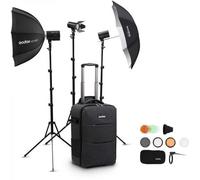 Godox AD-K1 - Kit de estudio portátil con tres flashes compactos