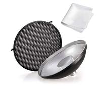 Godox AD-S3 plato de belleza Reflector con panal cubierta para Godox Witstro AD200 bolsillo Flash Godox AD180 AD360 Speedlite Flash AD360II - incluyendo Pergear de limpieza Kit