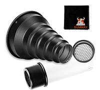 Godox AD-S9 2 en 1 Snoot con Rejilla Nido Abeja para Godox Speedlite AD200 AD360II AD360