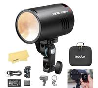 GODOX AD100 Pro II AD100Pro II 2.4G TTL1/8000 HSS 100W Flash Bolsillo,2850mAh Batería,60-100 Disparos Consecutivos Máxima Potencia,Tiempo Reciclaje 0,01-1,5s,con Canon,Sony,Nikon,Fuji,Olympus,Panasoni