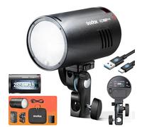 Godox AD100 Pro II Flash de bolsillo AD100PROII, 100 Ws TTL/M/Multifunciones, sistema de 2,4 GHz Funk X, 1/8000HSS, 0,01-1,5s de secuencia de flash, 490 flashes de potencia completa Godox AD100pro II