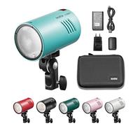 Godox AD100Pro Flash inalámbrico 2.4G con Pantalla OLED, 5800K, 1/8000s, sincronización TTL/Multi/M, con batería de 2600 mAh para Canon, Nikon, Sony, Olympus, Panasonic, Pentax (Verde Menta)