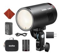 GODOX AD100ProII Flash Kit AD100Pro Upgrade Luz Estroboscópica Fotografía,100Ws 2.4G Inalámbri HSS 1/8000s Flash Exterior,USB-C Recarga,Batería 3300mAh 490 Flashs Potencia Complet,Lámpara Modelado LED