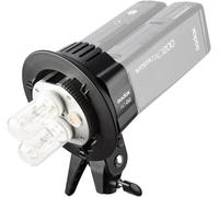 Godox AD200 AD-B2 Flash Mount for Installing 2 Godox AD200 or AD200 Pro Flash Units or Flashpoint eVOLV 200 TTL Modular Flash Lights to Achieve a Power of 400 W
