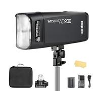GODOX AD200 Pocket Flash 200Ws 2.4G Flash Strobe, 1/512 a Plena Potencia (1/1) Ajuste de Potencia en Diez Pasos, Temperatura de Color Modo Constante ±100K Pocket Flash Monolight