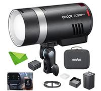 GODOX AD300 Pro II - Flash TTL para exteriores (300 W, 2,4 GHz, con 1/8000s HSS, 0,01 - 1,5 s, batería de 14,4 V/2600 mAh, 350 flashes Full Power Pop para cámaras Canon, Sony, Nikon, Fuji, Olympus