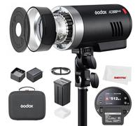 Godox AD300Pro AD300 Pro II AD300ProII 300Ws Flash al Aire Libre, 12W Bi-Color 2800K-6000K, Sistema X inalámbrico 2.4G, TTL HSS,Compatible con Canon Nikon Sony Fuji Olympus Pentax Camera