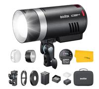 GODOX AD300Pro II AD300 Pro II Flash, 300Ws TTL HSS Flash para Exteriores, Lámpara de Modelado LED Bicolor de 12 W, Tiempo de Reciclaje de 0.01s~1.5s, 350 Destellos a Máxima Potencia