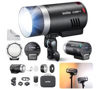 GODOX AD300Pro II AD300 ProII 300Ws TTL Flash Estroboscópico Exterior HSS 1/8000s 350 Flashes Ajuste a 10 Niveles Indicador de 16 Grupos Lámpara Modeladora Bicolor 12W 2800K-6000K(AD300Pro 2026)