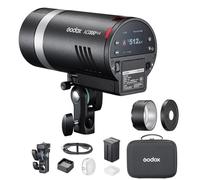 Godox AD300ProII Flash TTL de 300 W, Tiempo de Recarga de 0,01 s a 1,5 s, HSS de 1/8000 s, 16 Grupos de Color, 350 Disparos a Plena Potencia con luz de Ajuste de 12 W (2800 K-6000 K), Montura Godox