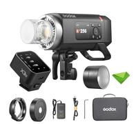 Godox AD400 Pro II Flash de 400 W con Disparador X3-O para Olympus Panasonic, GN72, lámpara de Modelado Bicolor de 30 W, Flash de máxima Potencia de 460 W, 0,01-1 s, HSS 1/8000, Modo de congelación