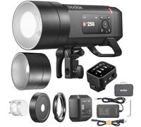 GODOX AD400 Pro II Flash para Exteriores con X3-C Disparador para Canon Cámara,2.4G 1/8000 HSS 400Ws,Batería de 21.6V/2600mAh,Ciclo de Reciclaje de 0.01~1s,460 Flashes a Máxima Potencia