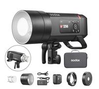 Godox AD400ProII Flash Heads 400W TTL Wireless Speedlite, 1/8000s HSS, 0.01-1s Reladezeit mit 30W Bi-Color Einstelllicht Godox Mount und externer Bowens-Mount-Adapter