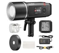 Godox AD600BMII Flash estroboscópico para Exteriores, portátil, 600W,2.4G TTL 1/8000 HSS Monolight, 0.01-1.9s Reciclaje, 40W LED Modeling Lamp con batería Recargable y Montura Bowens