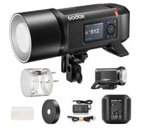 Godox AD600ProII Flash con TTL,GN87,Tiempo de Reciclaje 0,01-0,9 s,600Ws,Sistema Inalámbrico X a 2,4 GHz,Luz de Modelado Bicolor de 40 W,HSS hasta 1/8000 s,Batería Recargable e Incluye Soporte Bowens
