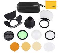 Godox AK-R1 Kit Accesorios para Godox V1 Flash y H200R, AD200, AD200Pro - Estudio Flash con Granero Puerta, Snoot, Color Filtro, Reflector, Honeycomb