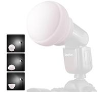 Godox AK-R22 Cúpula difusora,Formador de luz Plegable de Material de Silicona,para Flashes Godox de Cabeza Redonda Godox AD100PRO,AD200PRO (con H200R),Cúpula difusora Flashes de cámara Godox V1