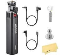 GODOX BG02 Empuñadura Batería,Batería litio 14.4V 6600mAh 95.04Wh,con Puerto D-Tap&Cable USB-C para Flashes Cámara AD200,AD200Pro II,AD300Pro II,para Luces Video LED ML100BI,ML100R,FH50Bi,FH50R,ML60Bi