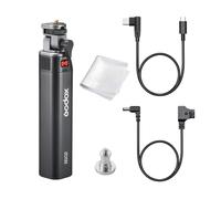 GODOX BG02 - Empuñadura de batería, 14.4 V, 6600 mAh, 95.04 Wh, para flash de cámara AD200 AD200Pro II AD300Pro, para Godox ML100BI, ML60BI ML100R, con D-Tap y cable USB-C para flash y luz LED
