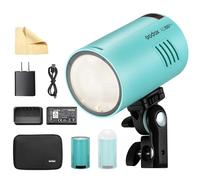 Godox Blue AD100Pro it Luz Estroboscópica para Fotografía, 100Ws, 2.4G Inalámbrico, HSS, 1/8000s, Luz Estroboscópica para Exteriores, Batería de 2600mAh, 0.0, para la Cámara y el Difusor