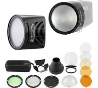 Godox Cabezal de flash redondo H200R y kit de accesorios AK-R1 para AD200, AD200Pro, AD200Pro II, Flashpoint eVOLV 200, 200Pro, 200 Pro ii