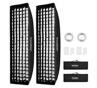 Godox - Caja blanda de 35 x 160 cm con soporte de Bowens compatible con flash de estudio Godox y otras luces estroboscópicas + bolsa de transporte (2 unidades)
