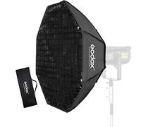 Godox Caja de luz octogonal Bowens de 55 pulgadas, 140 cm, soporte y rejilla de panal de abeja para iluminación estroboscópica de estudio fotográfico monolight