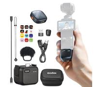 GODOX Cube-OP3 Wireless Lavalier Microphone for dji Osmo Pocket 3,Noise Cancellation, 10H Battery Life,Mini Wireless Mic for Camera/iPhone/Android, Vlog,Live Streaming