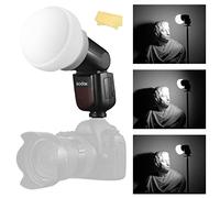 Godox Difusor de cúpula AK-R22, modificador difusor de flash compatible con Godox V1 Flash Series/AD100Pro Speedlite, uso con cabezal de flash redondo Godox H200R para AD200/AD200Pro Monolight