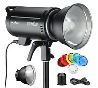 Godox DP400III - Flash de estudio de 400 W 5600 K, luz estroboscópica Bowens con reflector estándar para boda, retrato, publicidad, fotografía, estudio de fotografía (1 paquete DP400)