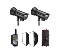 Godox DP400IIIV 400Ws GN87 Kit de flash de estudio | Monolight estroboscópico con soporte Bowen | 5800 K ± 200 K | Lámpara mong de 30 W | Duración del flash 1/2000-1/800S | Tiempo de reciclaje de 0,1