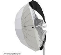 Godox DPU-130BS Superposición reflectante plateada y negra para un paraguas