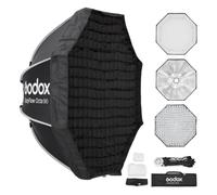 Godox EazyFlow Octa - Softbox plegable octogonal con difusores (90 cm) | Soporte de liberación rápida estándar Bowens para flash Speedlite luz continua