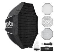 Godox EazyFlow Quick-Release Softbox, Foltbare Octabox Quick Setup, Bowens Mount Soft Box mit Diffusoren Honeycomb Grid für Studio Streaming Fotografía (Octa 60cm)