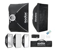 GODOX EazyFlow Rect 60x90cm Plegable Rectangular Softbox con Panal Grid | Bowens Mount para MS200-V MS300-V SK400II-V DP400III-V DP600III-V SL60W SL60IID SL60IIBi SL100D SL100Bi y Otro Estudio Flash