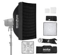 Godox EazyFlow - Softbox cuadrado recto de 90 x 90 cm, bolsa de transporte de liberación rápida, montaje Bowens, caja de luz LED portátil para LE200BI LE300BI SK400 MS300 AD600