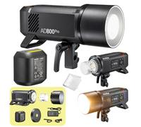 Godox Estroboscópico de estudio AD800 Pro de 800 W, flash Godox AD800Pro TTL con sincronización de alta velocidad de 1/8000s, 300 flashes de potencia completa, modo de temperatura de color estable y