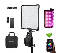 Godox FH50R RGB Luz LED de Mano Flexible con Kit de Mano ML-AK, CCT 2500K~10000K CRI≥96 TLCI≥96, Efecto de 14 Luces FX, Control inalámbrico/App 2.4G, luz LED para Youtube, etc.