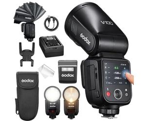 Godox Flash de cámara V100N Speedlite, Flash de Pantalla táctil V100 N, TTL HSS 1/8000s, Compatible con Nikon Z6III Z8 Z5 Z50II Z50 Zfc Z6II Z30 Z6 Z50II Z7II Z8 Z9 y D3500 D850 D7500 D56000 D5300