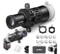 Godox FP-M-36 - Proyector de flash para flash de cabeza rectangular (36°, para AD200 Pro II V860III V860II TT685 TT685II TT600 AD200Pro H200 H200II, giratorio 360°, obturador de 4 alas