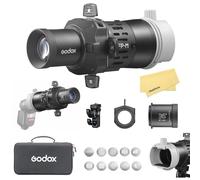 Godox FP-M-36 Proyector Flash para Flashes Speedlite de Cabeza Cuadrada,Obturadores 4 Hojas Integrados,Rotación 360°,Montura Lente EF,con Godox TT685II/TT600/V850/V860III/TT520III/V480/AD200Pro II
