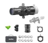 Godox FP-M-50 Proyector de Flash, Accesorio de Proyección con Cabezal Cuadrado, Montura EF, Lente de Proyección de 50°, Accesorio para Speedlite (V860III, TT520III, AD200 Pro II, TT685II, etc.)