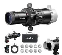 Godox FP-M 50° Proyector de Flash para Cabeza Cuadrada (AD200Pro, V860III, TT685II, TT600), Lente 50°, Obturadores 4 Hojas, Compatible con GOBO Size-M y Filtros