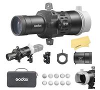 Godox FP-M-50 Proyector Flash para Flashes Speedlite de Cabeza Cuadrada,Obturadores 4 Hojas Integrados,Rotación 360°,Montura Lente EF,con Godox TT685II/TT600/V850/V860III/TT520III/V480/AD200Pro II